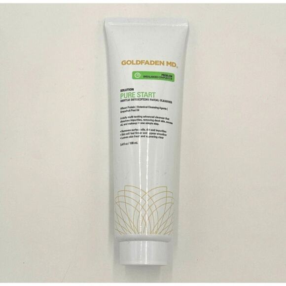 GOLDFADEN MD Pure Start Detoxifying Facial Cleanser New 3.4 fl oz - Picture 2 of 4